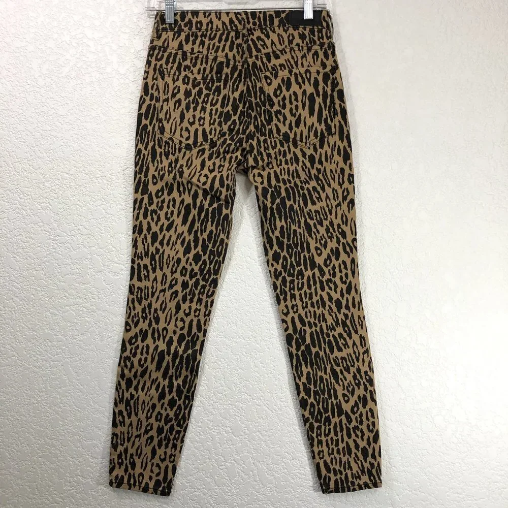 Express Animal Print Pants High Rise Ankle Leggings - Picture 5 of 6